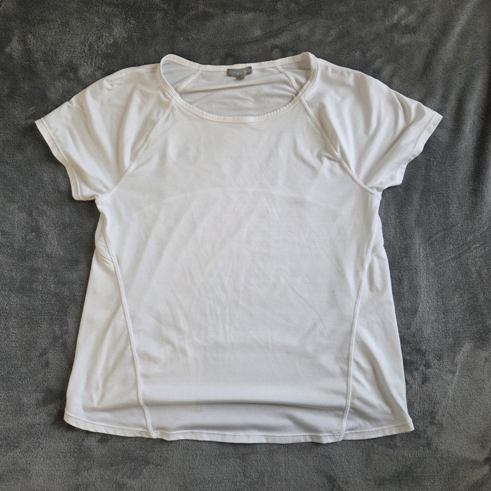 Talbots White Short Sleeve Athletic Top Women's Small